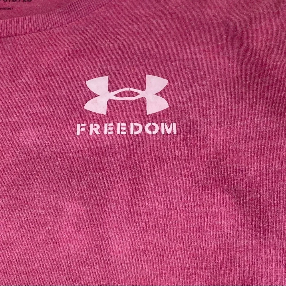 Under Armour Girls' UA Freedom Flag Foil tyedye T-Shirt YXL